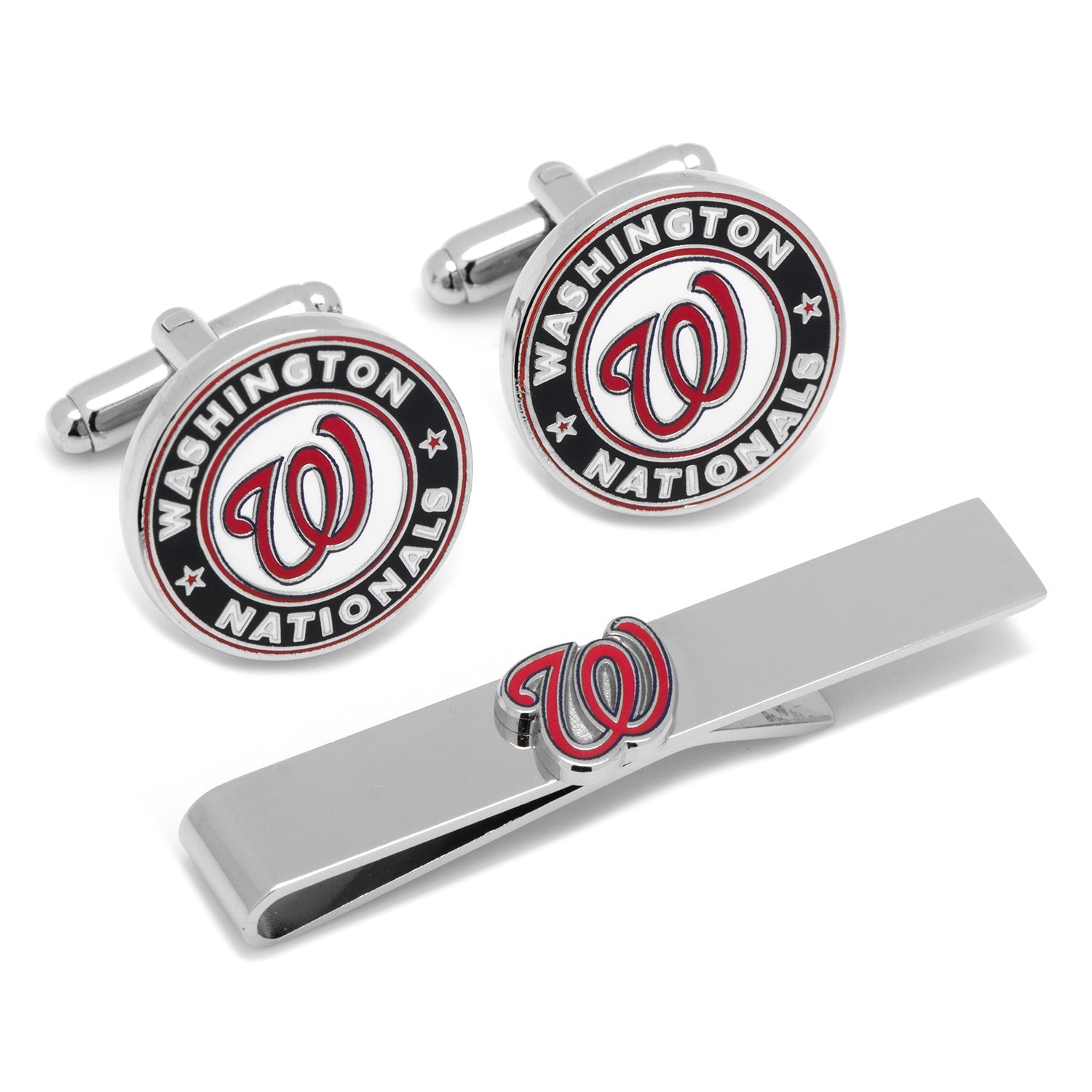 MLB Washington Nationals Cufflinks and Tie Bar Gift Set