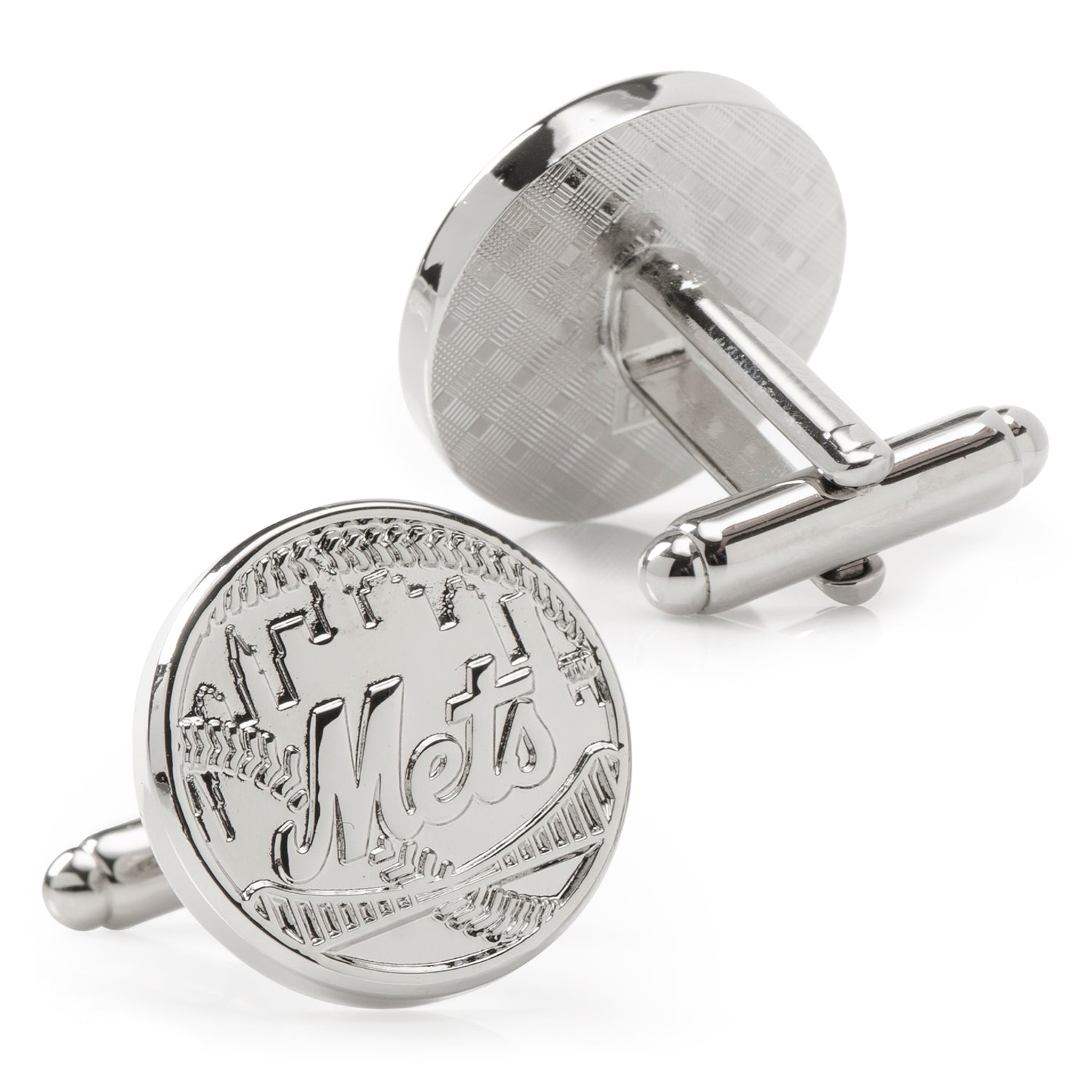 MLB New York Mets Silver Edition Cufflinks