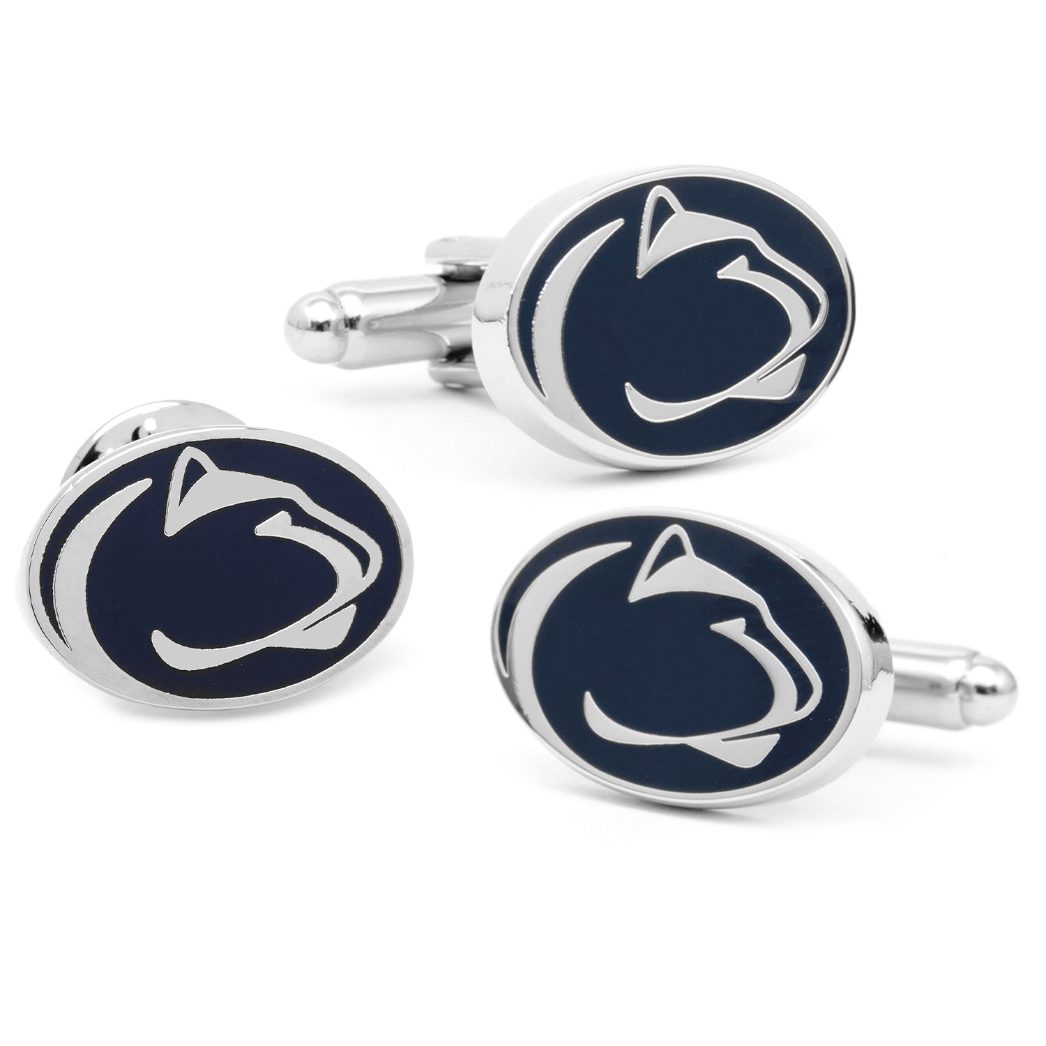 NCAA Penn State University Nittany Cufflinks and Lapel Pin Gift Set