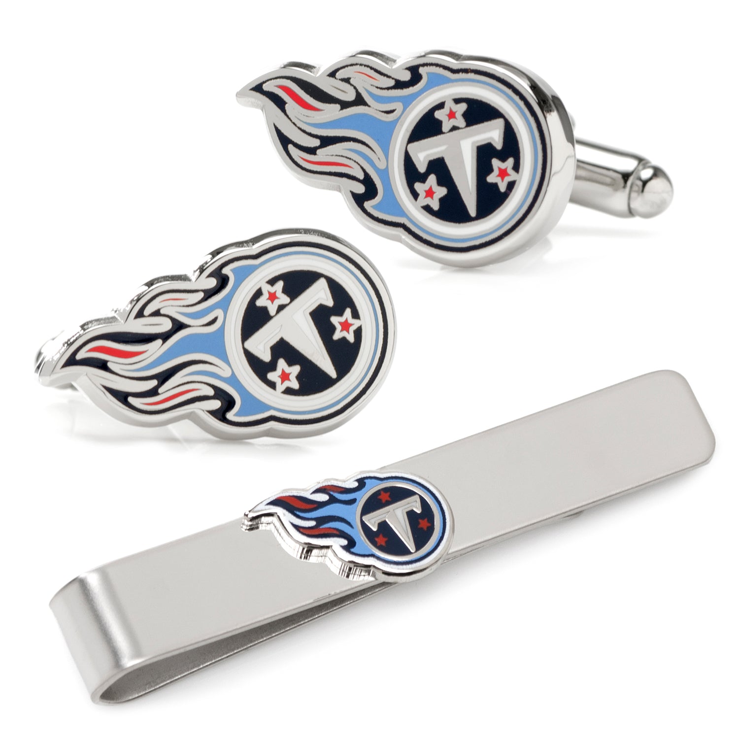 NFL Tennessee Titans Cufflinks and Tie Bar Gift Set