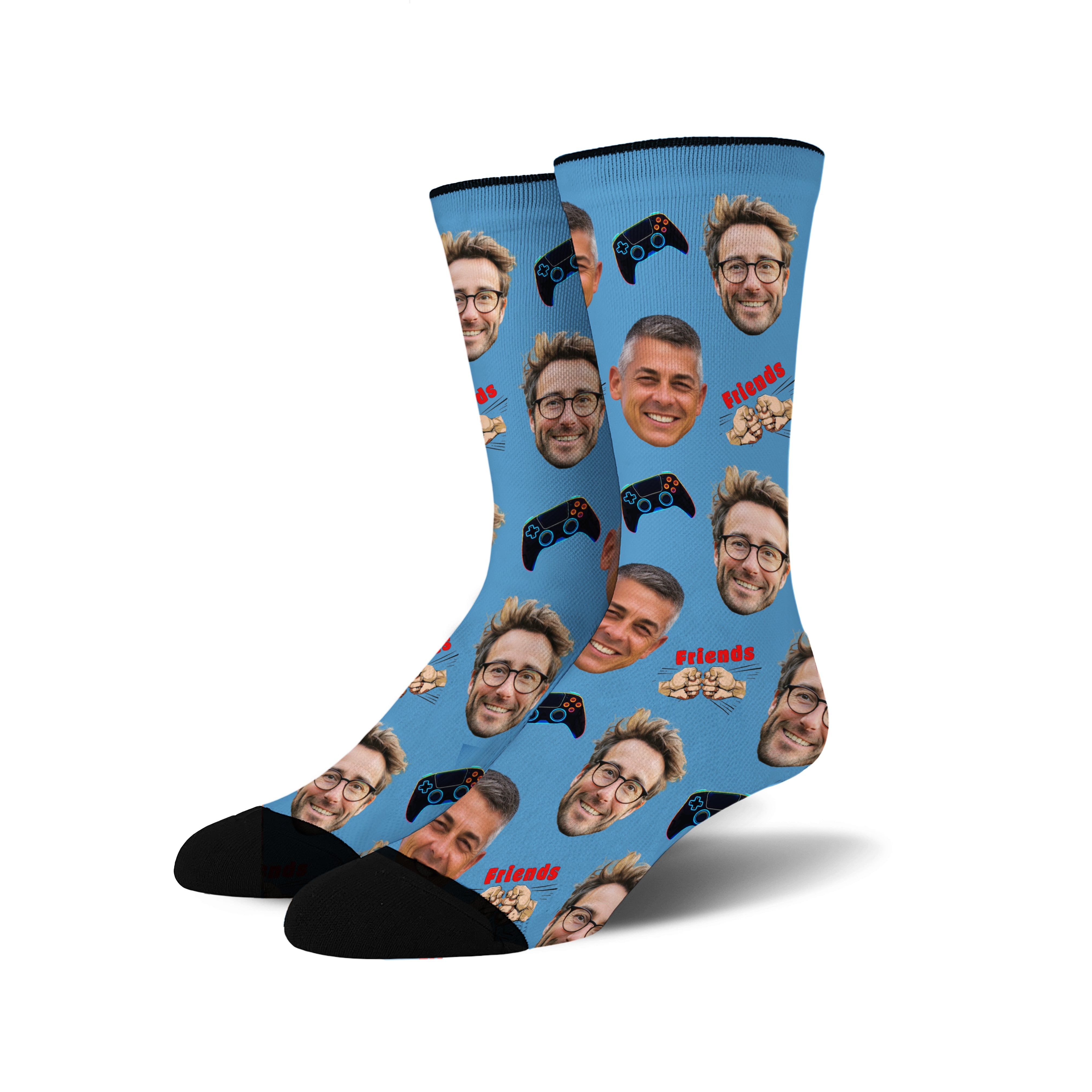 Custom Face Socks - Gaming Buddies