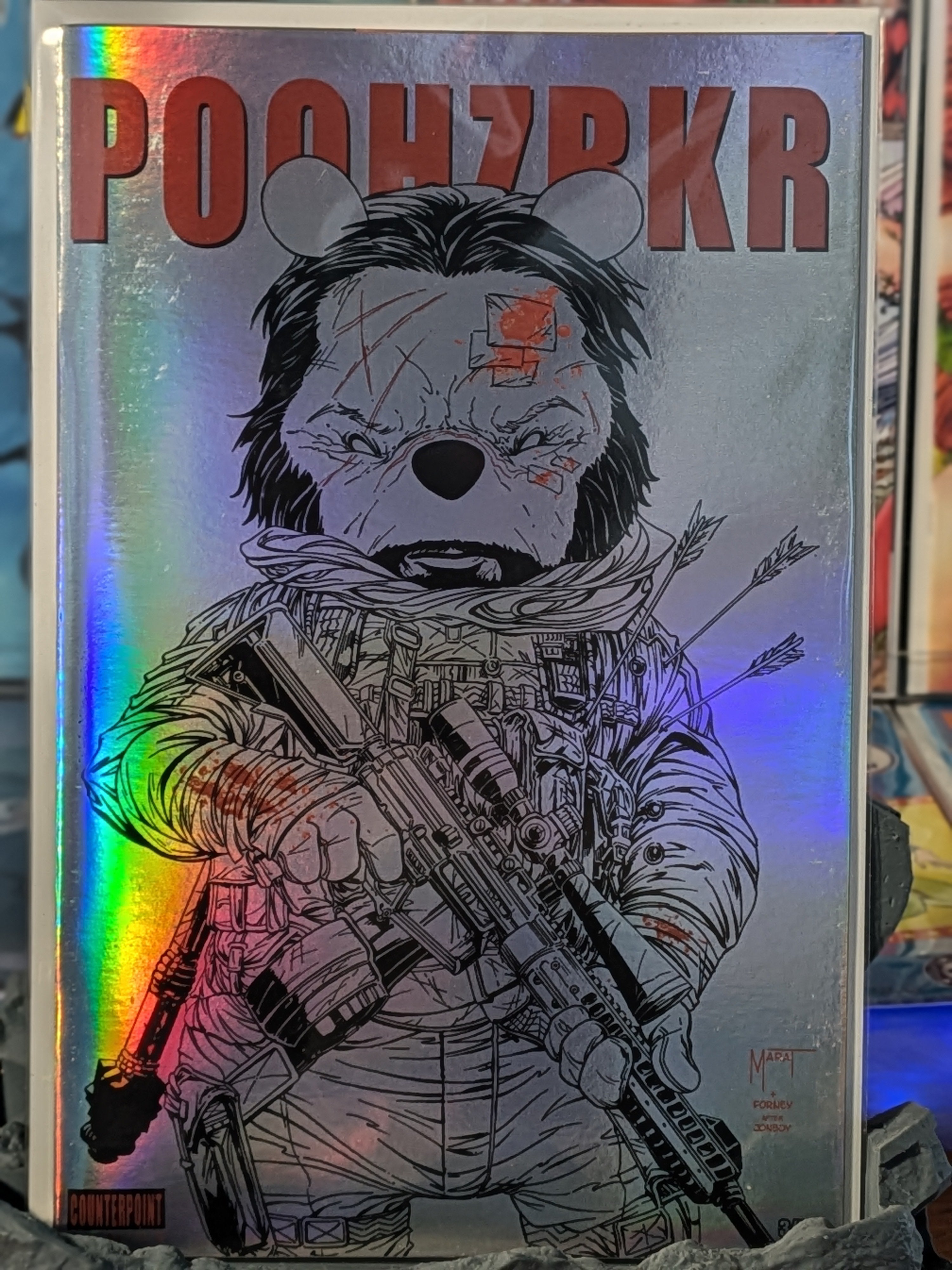 Poohzrkr Black, White and Red #1 SDCC24 TenFwd Comics Exclusive