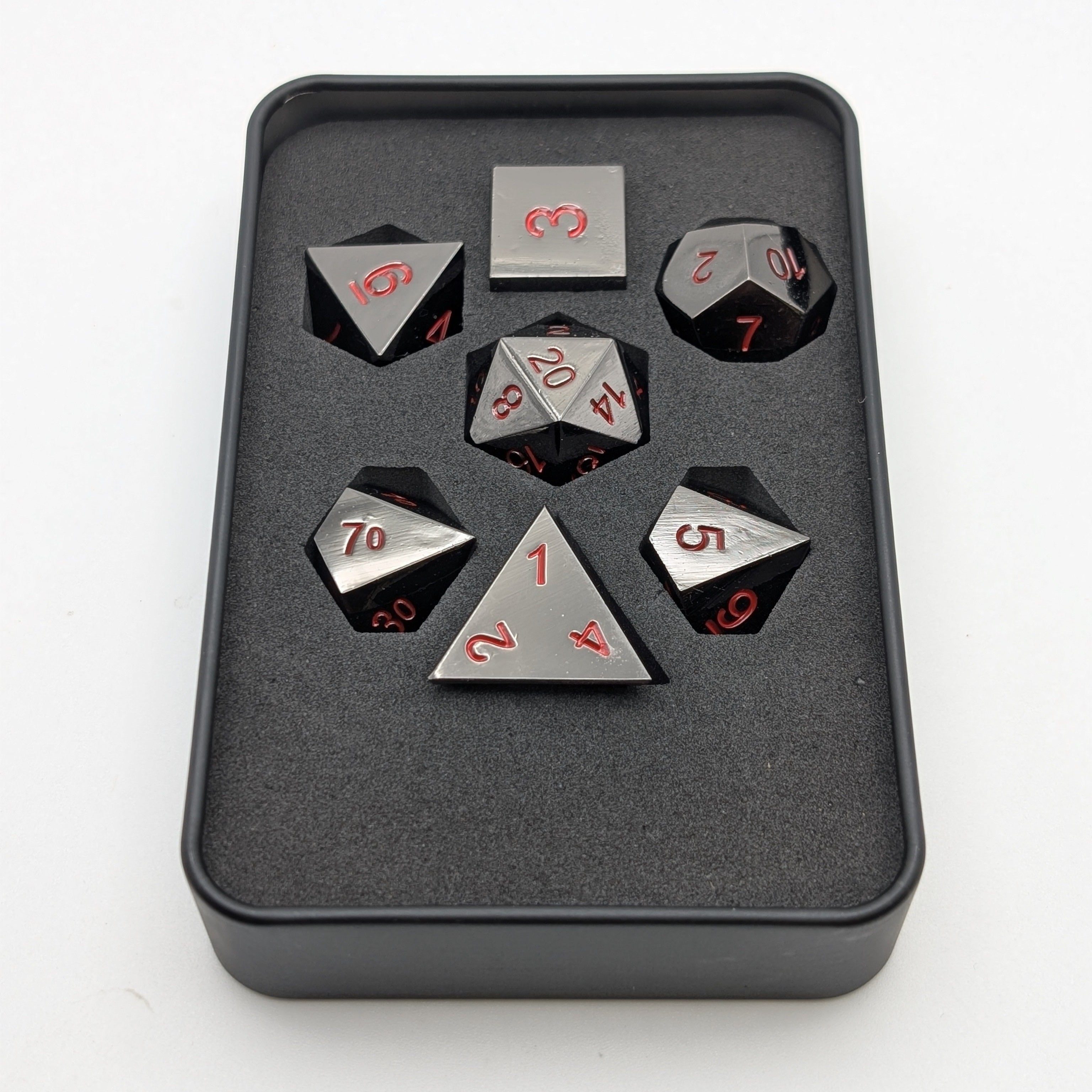 Ancient Passions - 7 Piece DnD Dice Set | Metal RPG Gaming Dice
