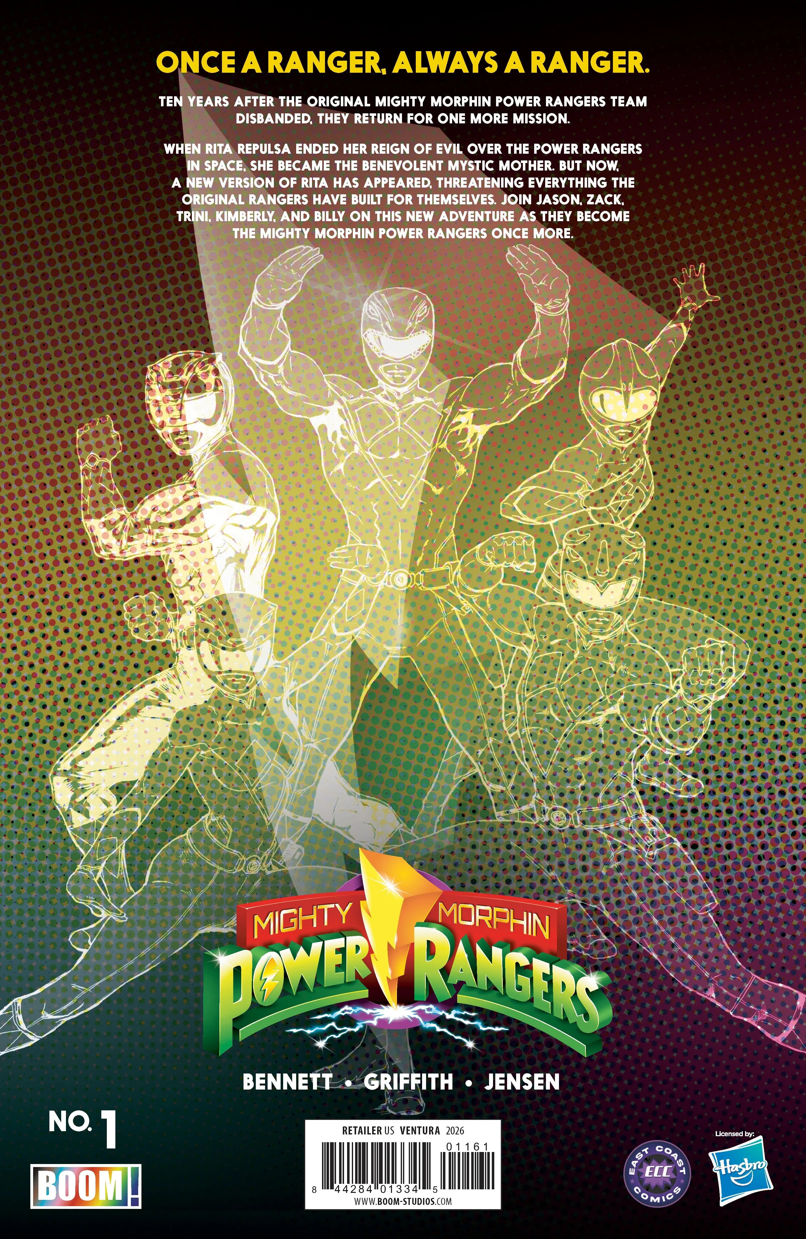 Mighty Morphin Power Rangers (2026) #1 - ECC PXVX Virgin Variant