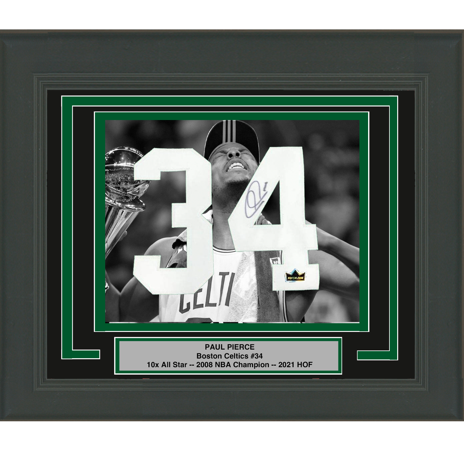 Framed Paul Pierce Facsimile Autographed Jersey Number 23x21 Boston Celtics Reprint Laser Auto Basketball Photo