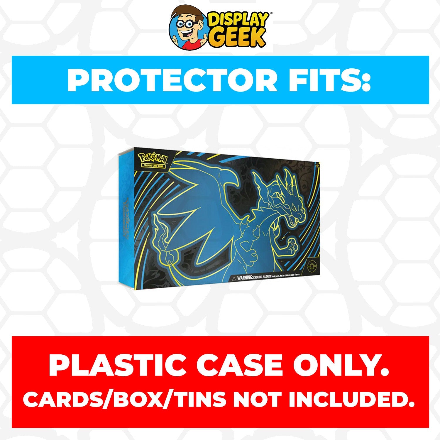 Plastic Protector for Pokemon TCG Mega Charizard X ex Ultra-Premium Collection Box