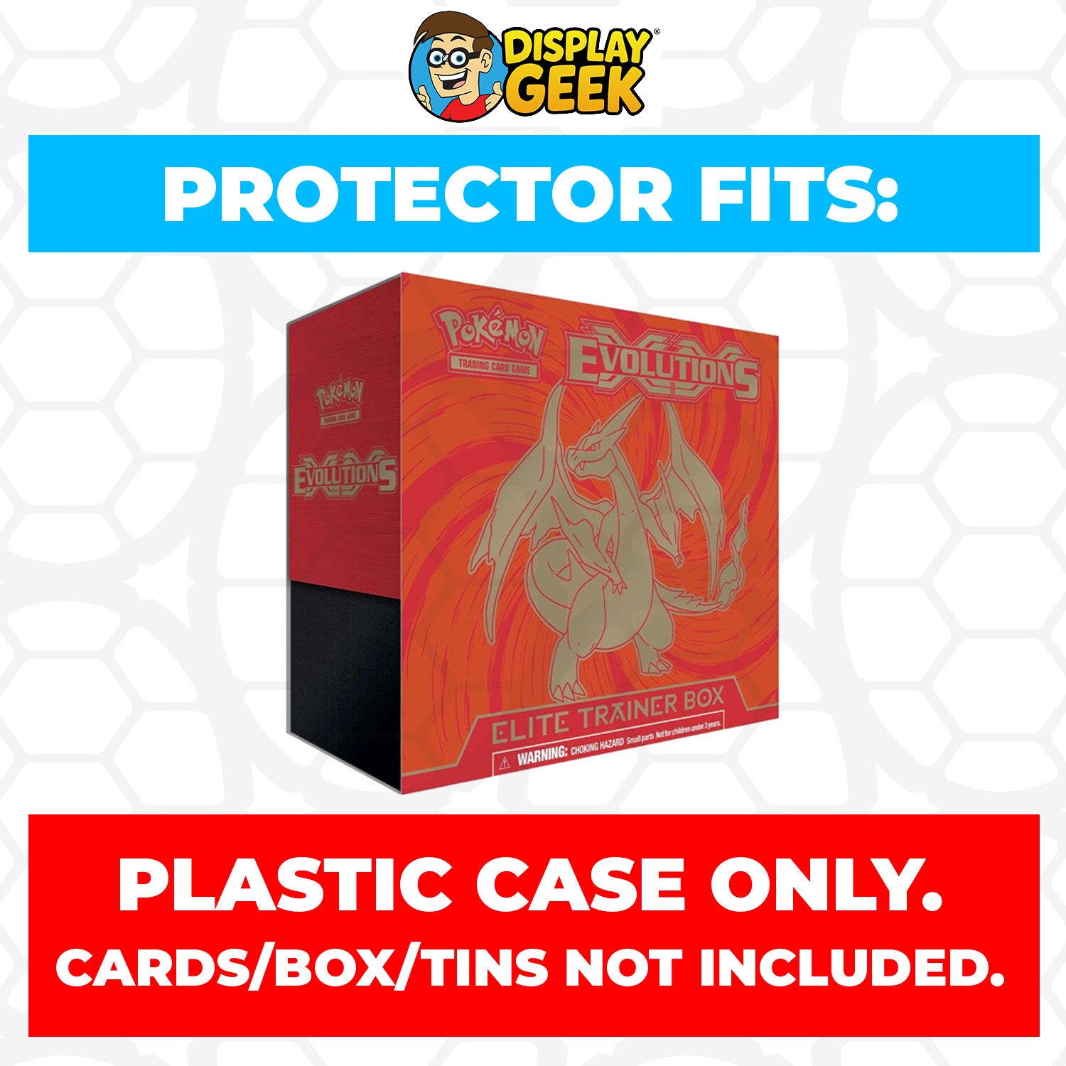 Plastic Protector for Pokemon TCG 2016 XY Evolutions Charizard ETB Elite Trainer Box