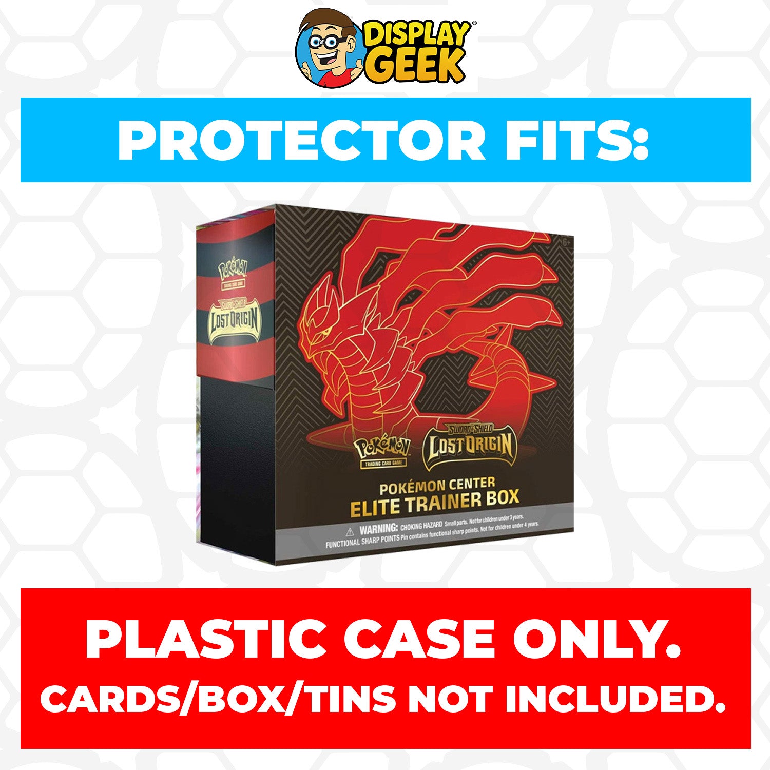 Plastic Protector for Pokemon TCG 2022 Sword & Shield Lost Origin Giratina ETB Elite Trainer Box