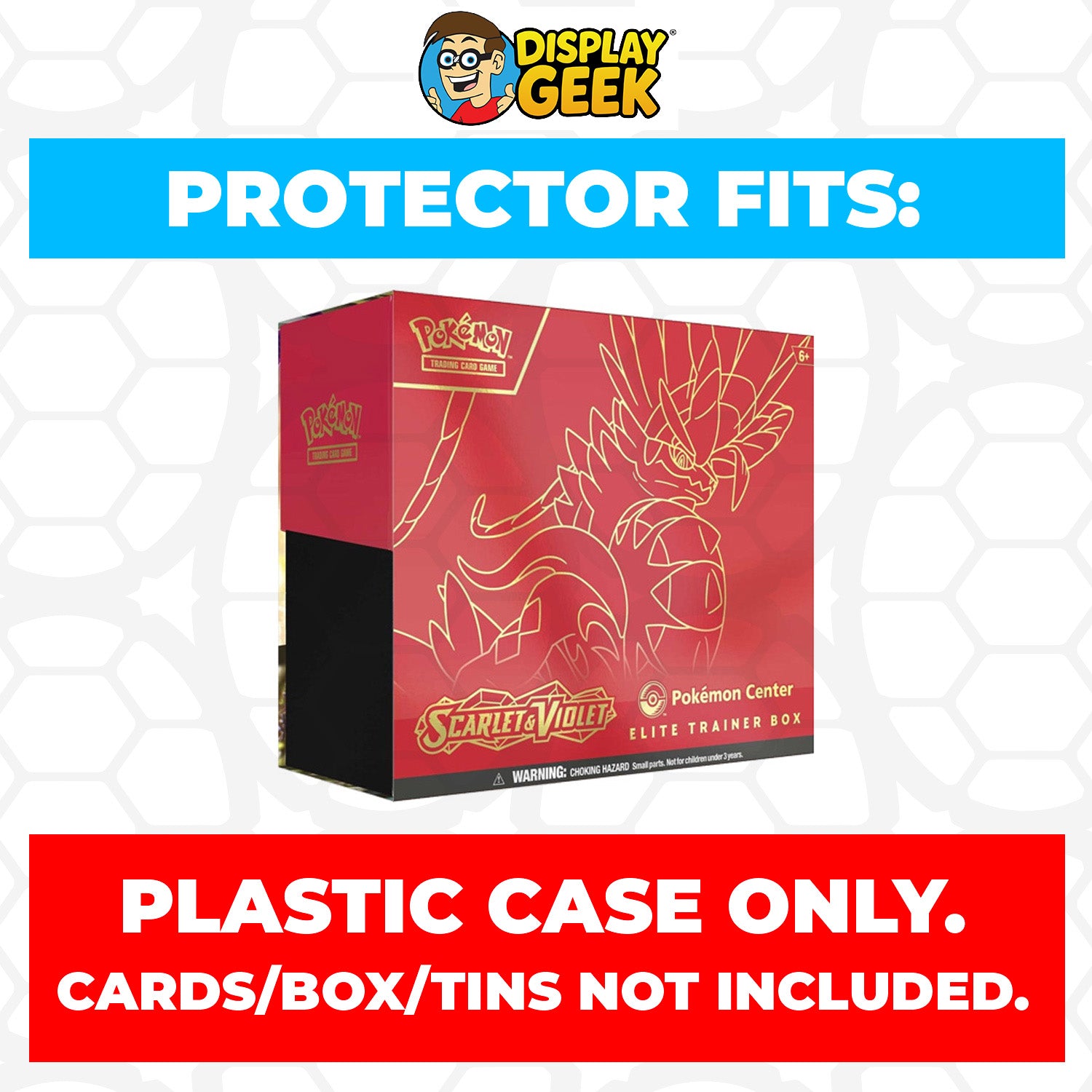 Plastic Protector for Pokemon TCG 2023 Scarlet & Violet Koraidon ETB Elite Trainer Box