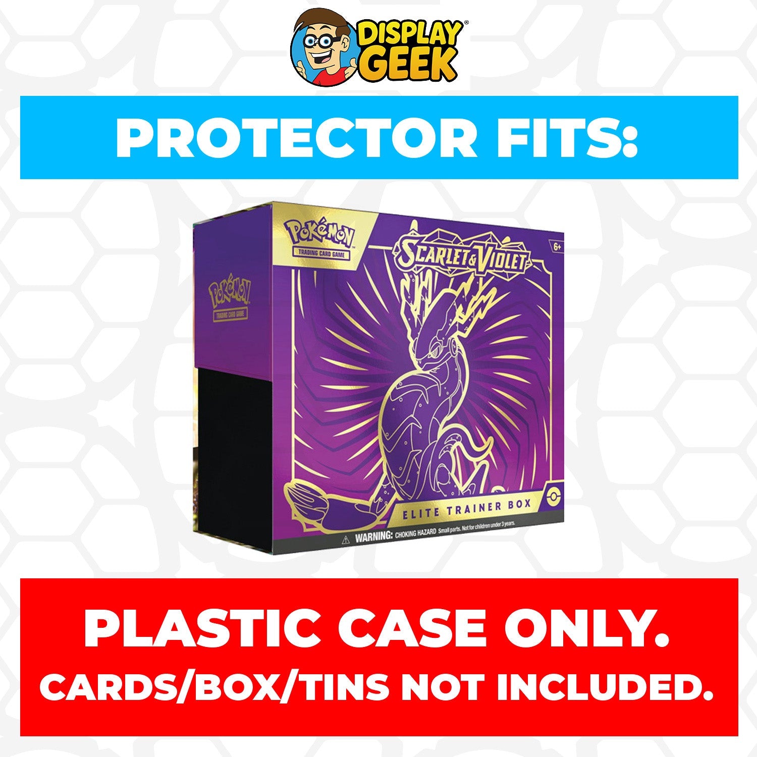 Plastic Protector for Pokemon TCG 2023 Scarlet & Violet Miraidon ETB Elite Trainer Box