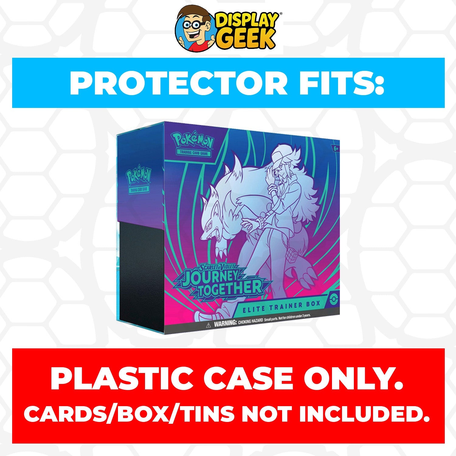 Plastic Protector for Pokemon TCG 2025 Scarlet & Violet Journey Together Zoroark ETB Elite Trainer Box