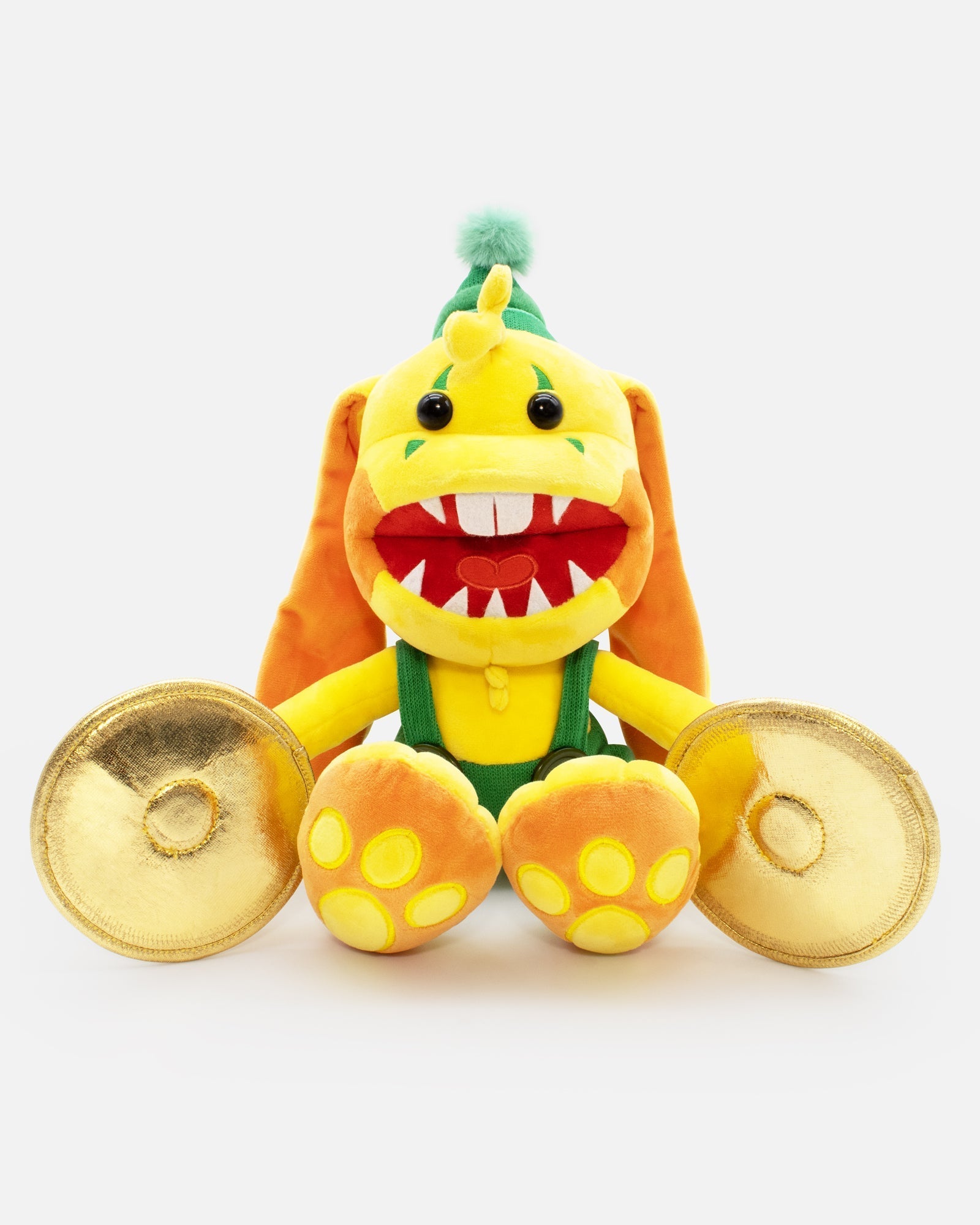 Scary Bunzo Bunny Plush – 15-Inch Soft Toy with Magnetic Cymbals | Poppy Playtime Chapter 4