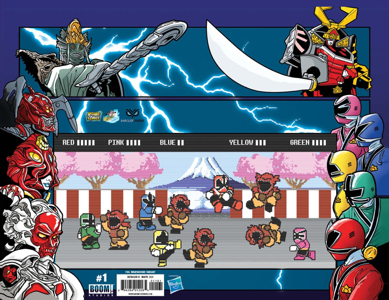 Power Rangers Prime #1 Afshari Comics Exclusive Matthew Waite Wraparound Cover