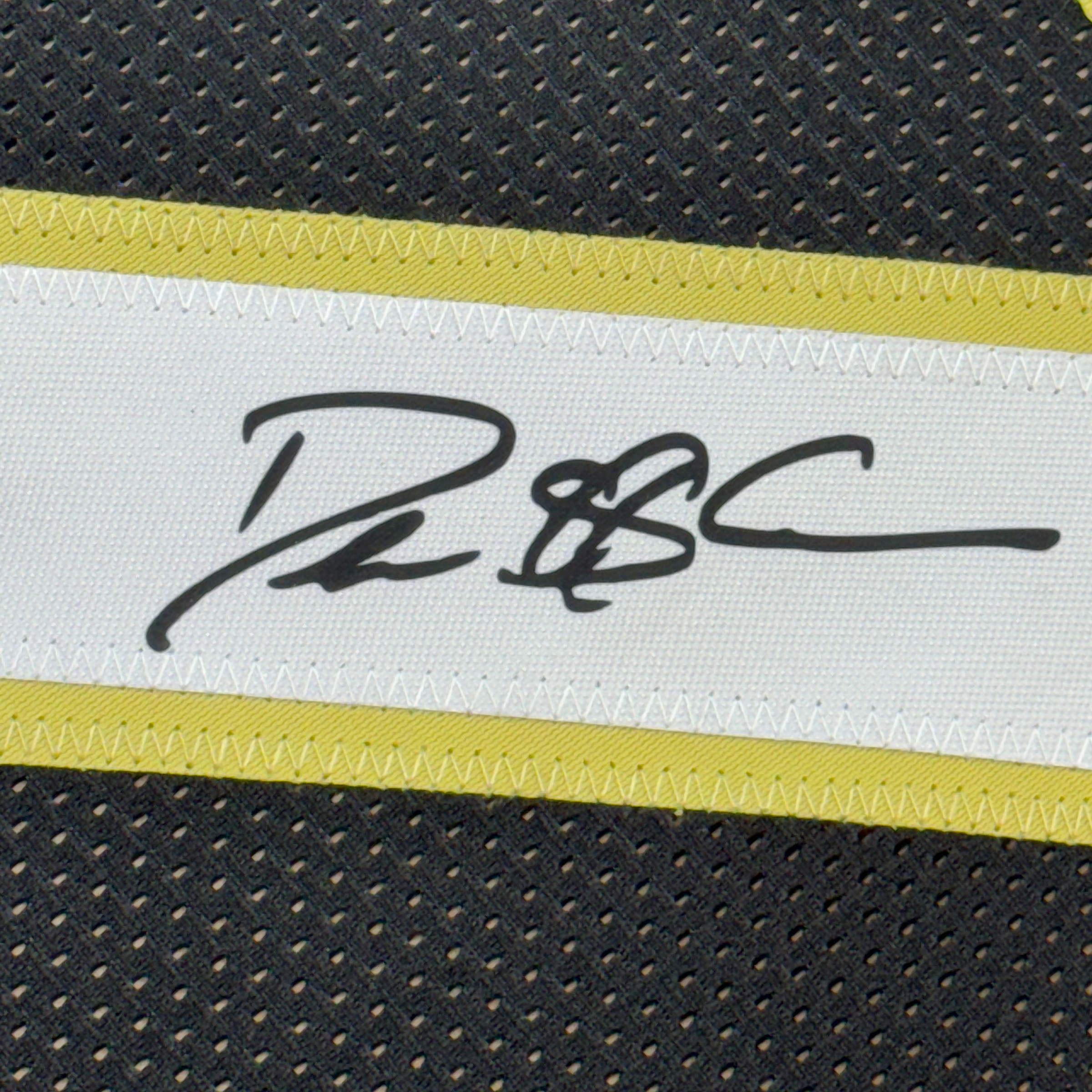 Framed Facsimile Autographed Coach Prime Deion Sanders 35x39 Colorado Black Reprint Laser Auto College Football Jersey