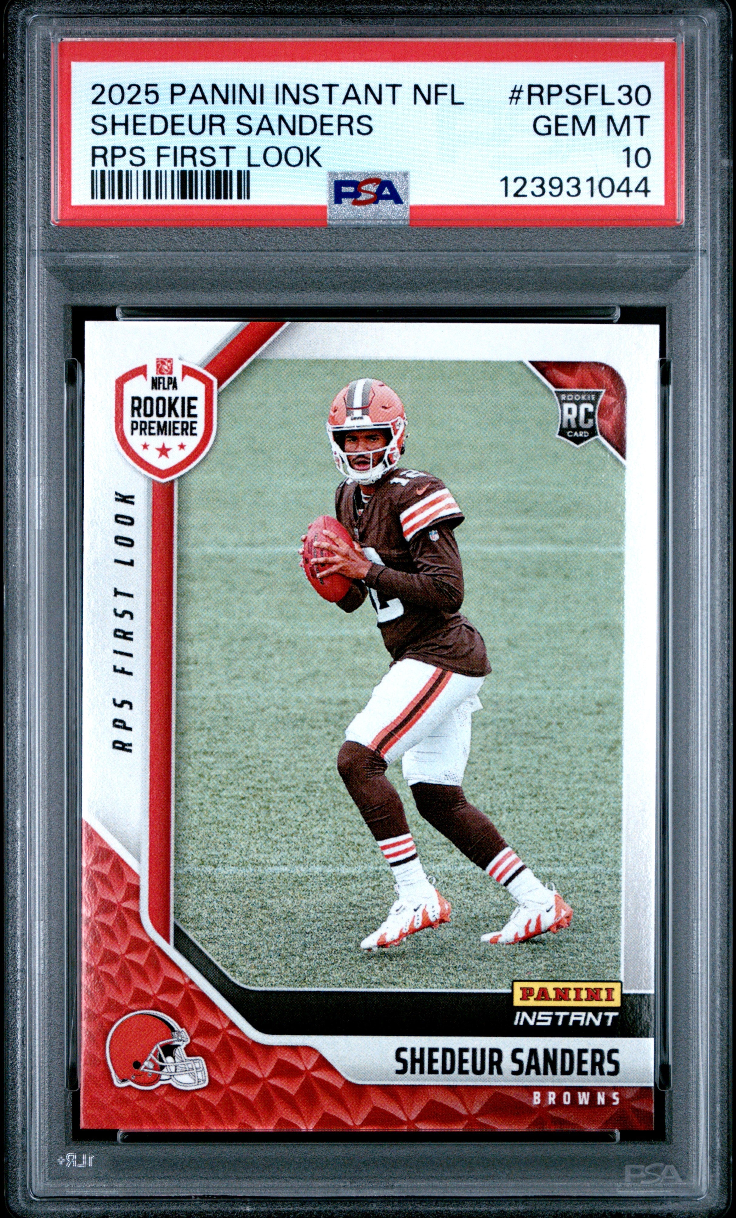 2025 Panini Instant NFL Rps First Look RPSFL30 Shedeur Sanders PSA 10, Mint