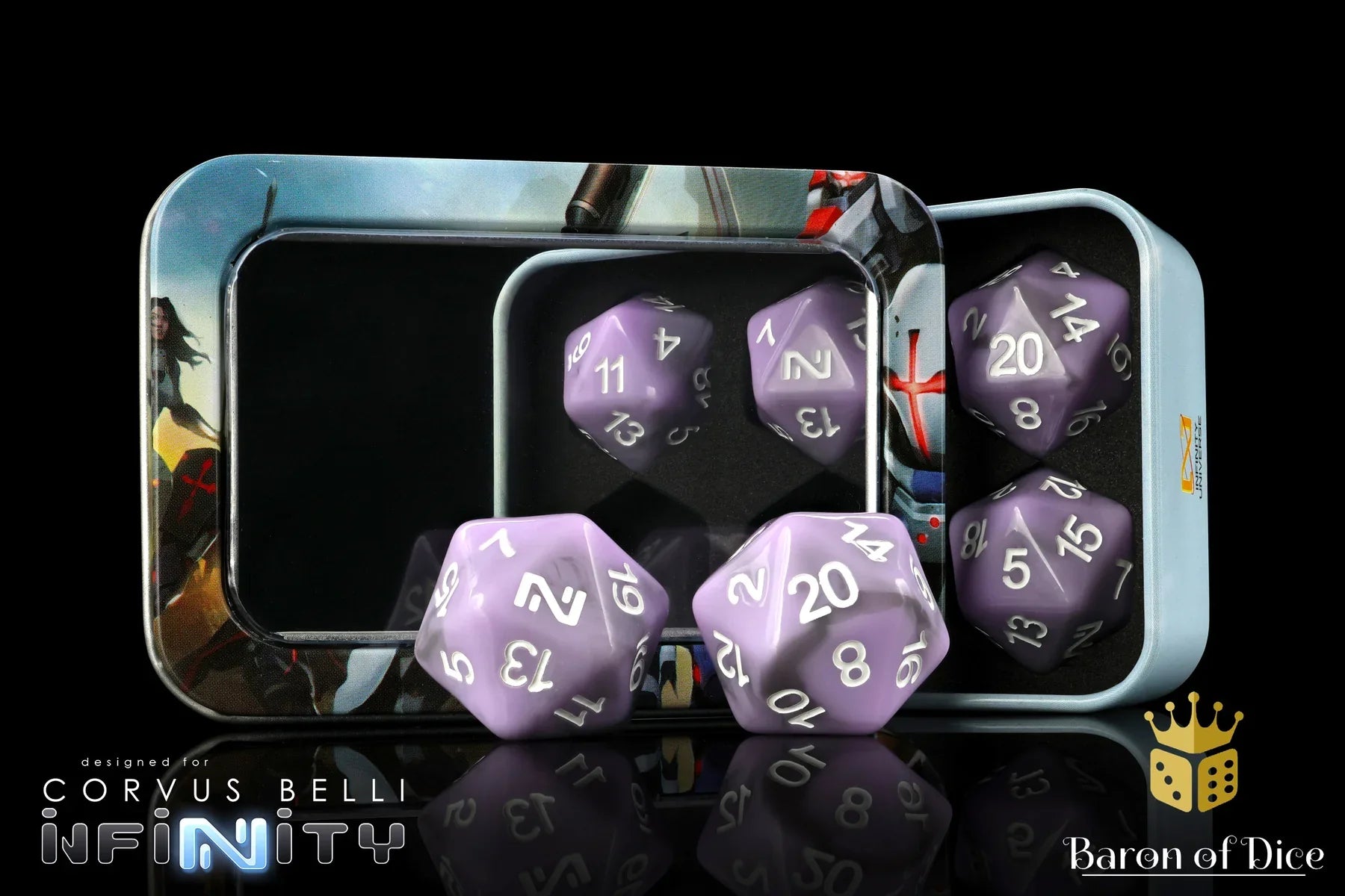 INFINITY: PURPLE, DICE SET