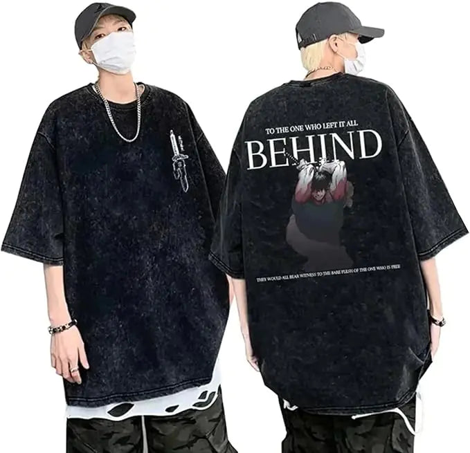 Vintage Washable T-Shirt - Streetwear Anime Graphic