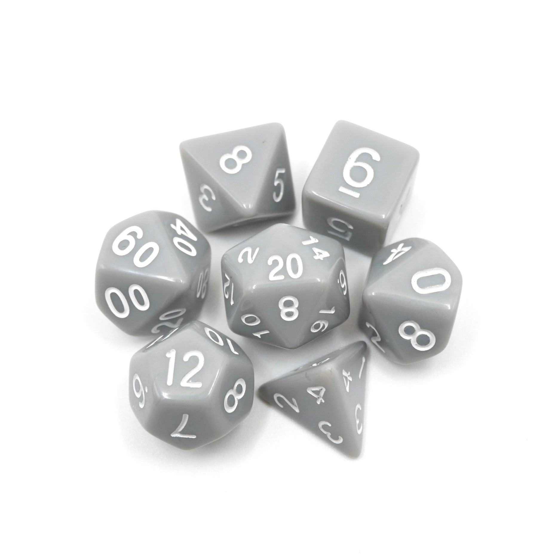 Quietus - 7 Piece DnD Dice Set | Acrylic RPG Gaming Dice