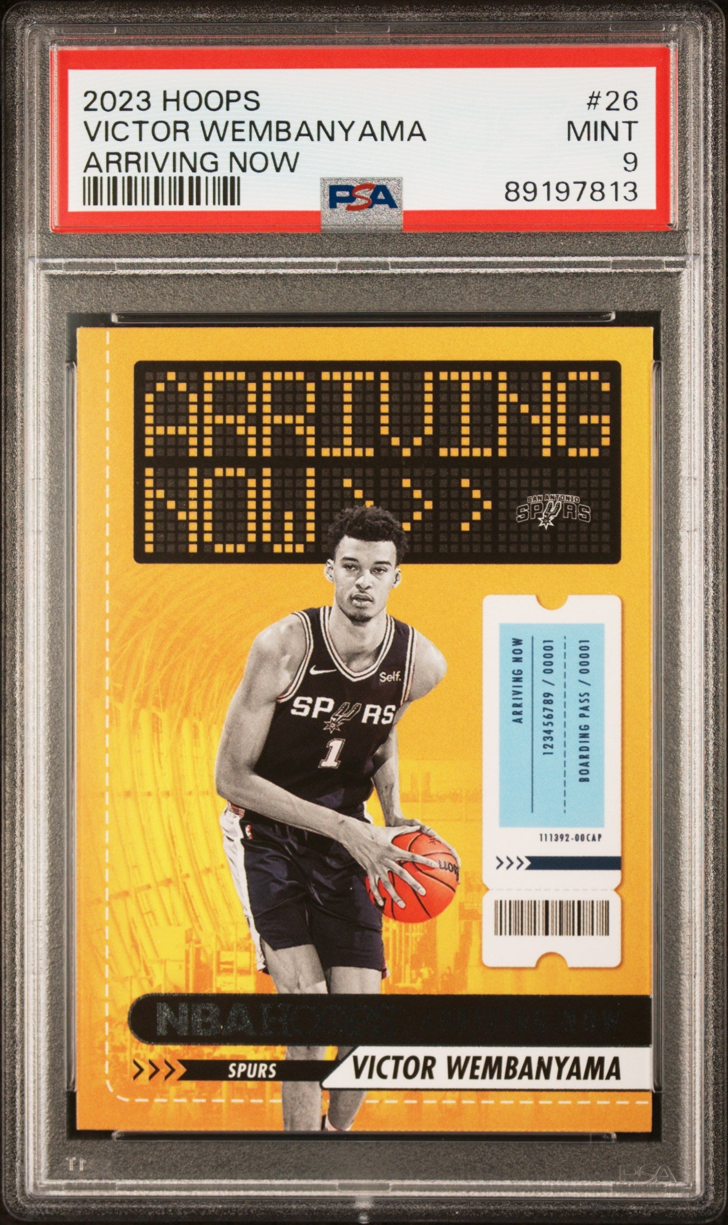 victor wembanyama graded rookie card Graded 2023 NBA Hoops Victor Wembanyama #26 Arriving Now Rookie RC Bas
