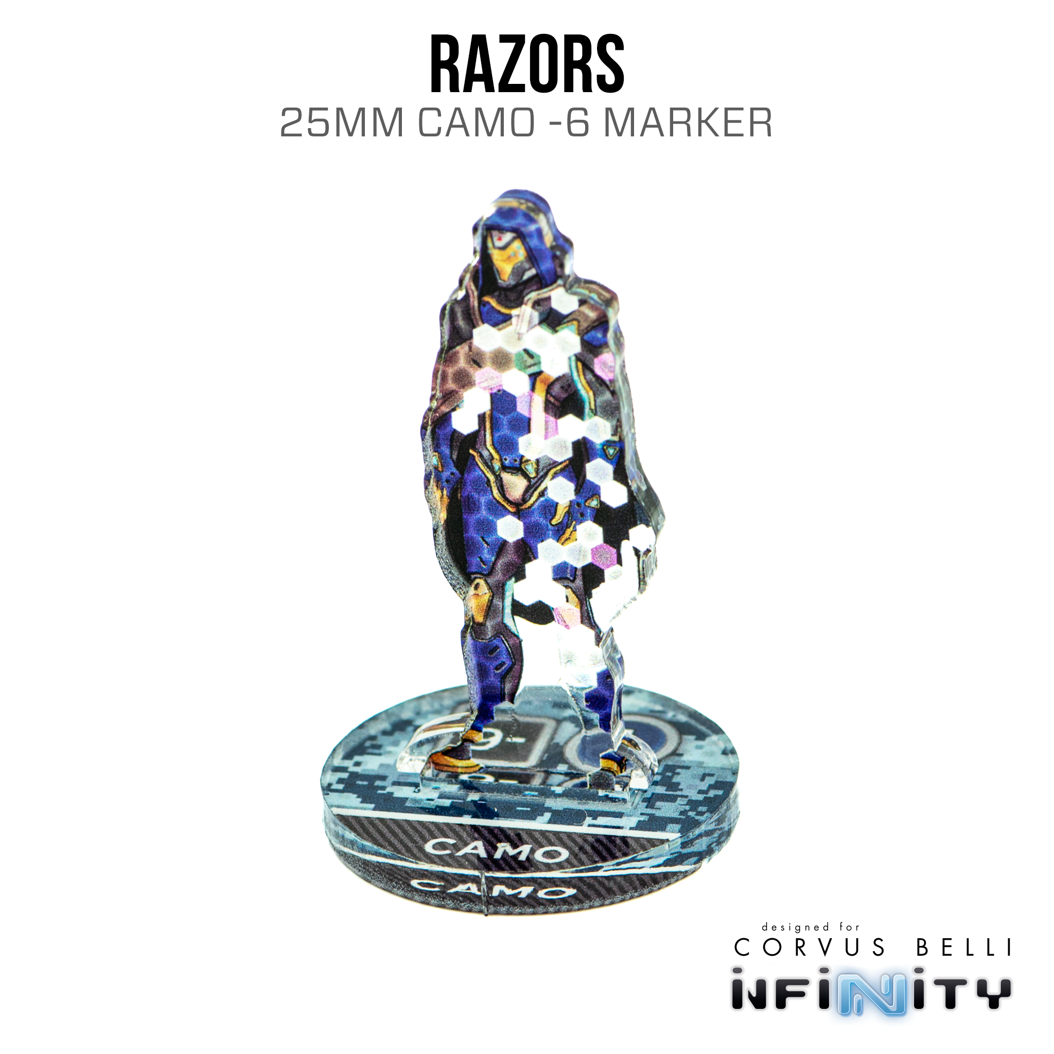 Infinity 3D Markers: Razors (25mm Camo -6)