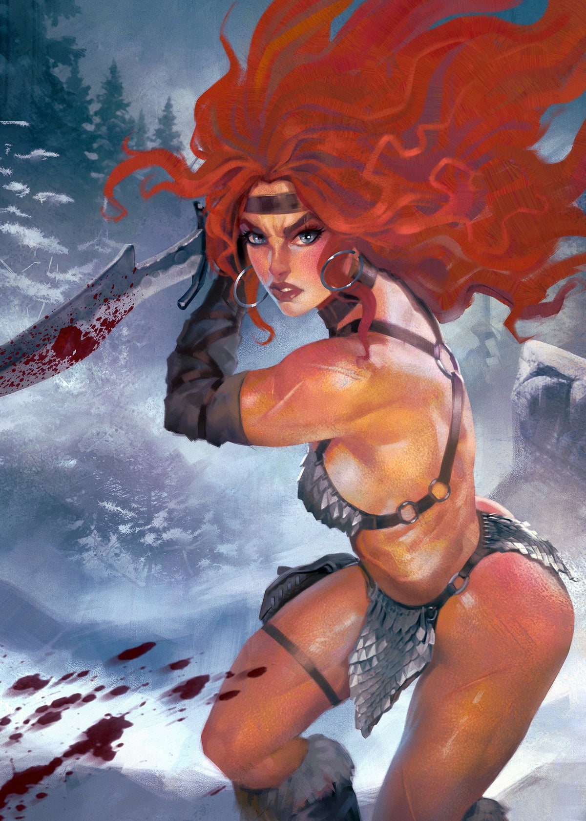 Sonja Reborn #4 ARMAN AKOPIAN Big Dex Comics Virgin Variant
