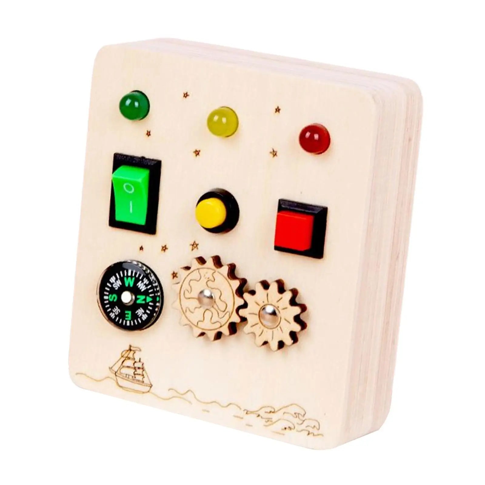 LED Light Switch Busy Board – Educational Toy for Toddlers