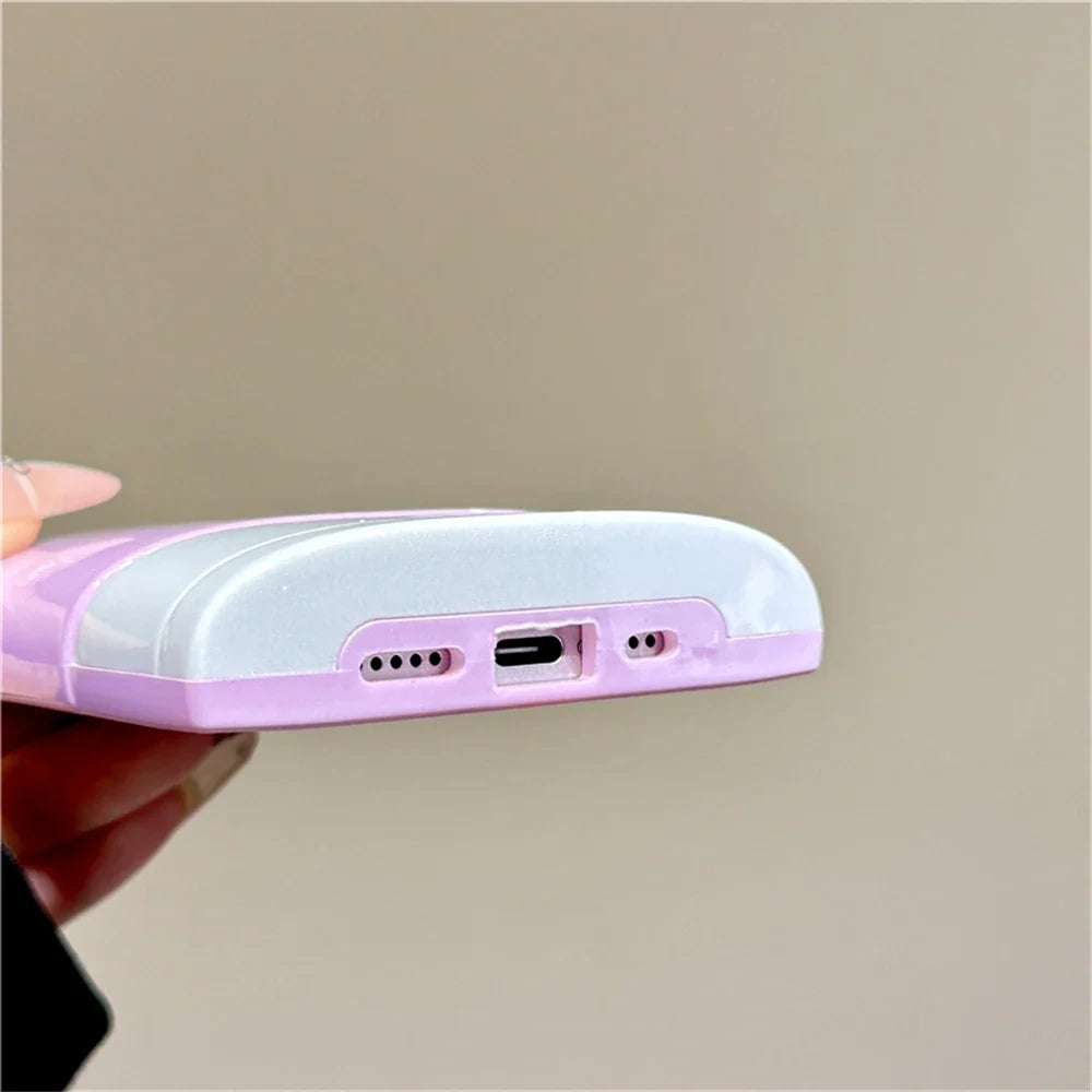 Fashion 3D Cute Hello Kitty Pattern Silicone Candy Solid Color Phone Case