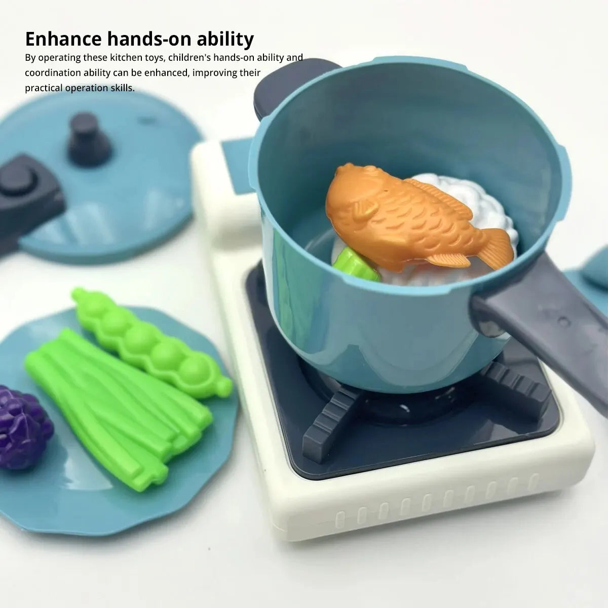 Kitchen Play Set – 14-Piece Pretend Cooking Toy for Children