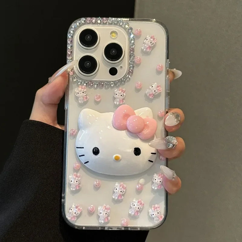 Kawaii Hello Kitty Cartoon Phone Case Suitable For iPhone