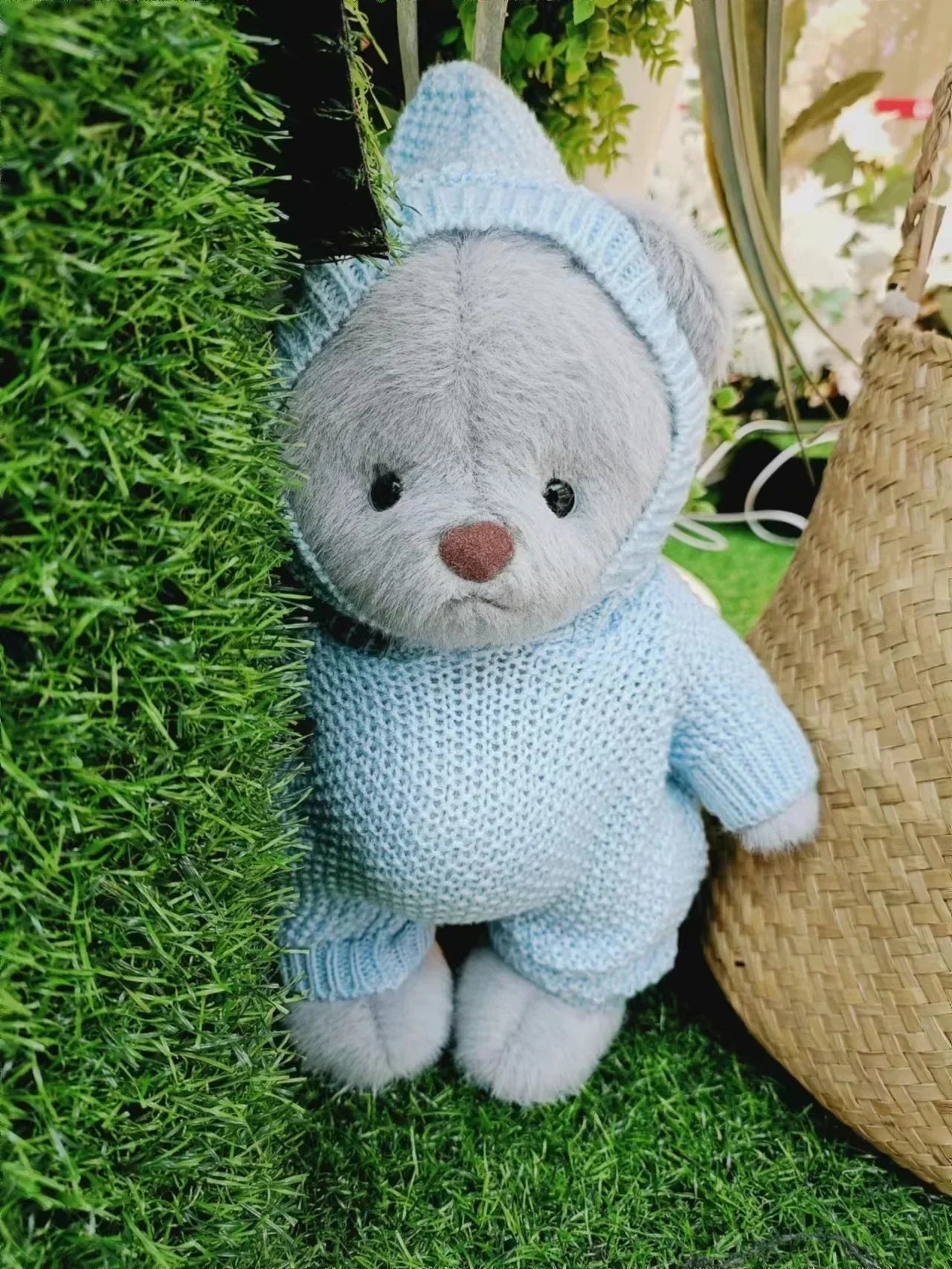 Teddy Bear Plush Doll with Changeable Clothes