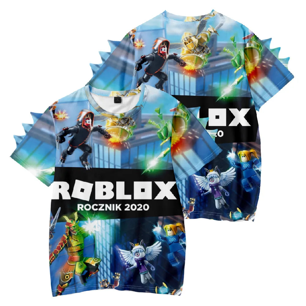 3D Roblox Printed Kids T-Shirt