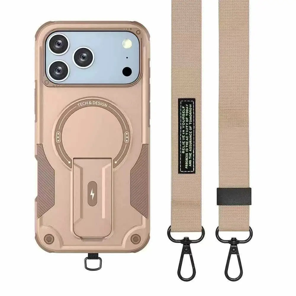 Crossbody Magnetic Holder Case For iPhone