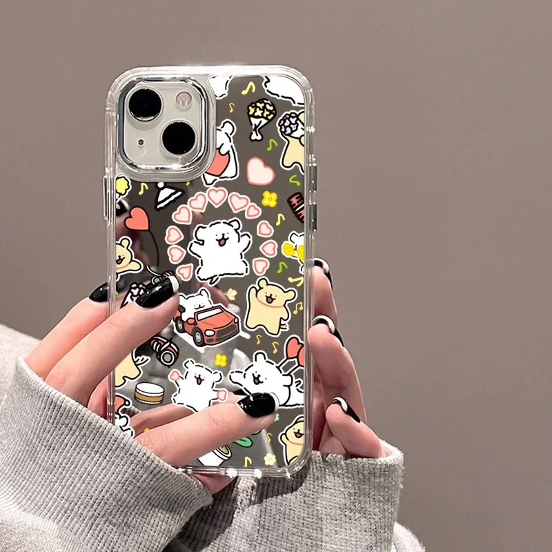 Cute Dog Mirror Phone Case