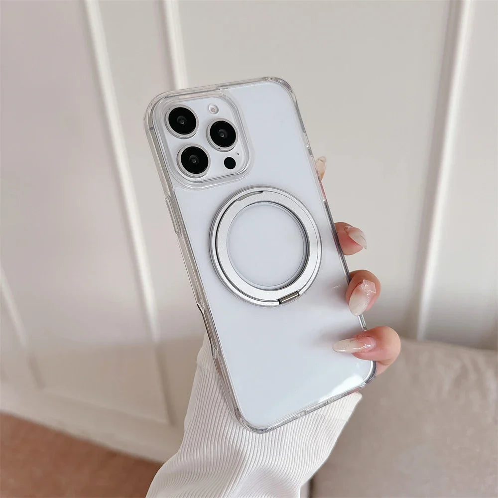 Luxury Magnetic Stand Matte For Magsafe Phone Case