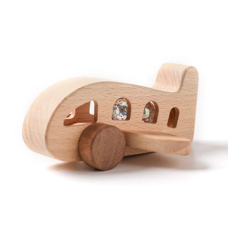 Wooden Airplane Toy – Educational Wooden Plane Model for Kids