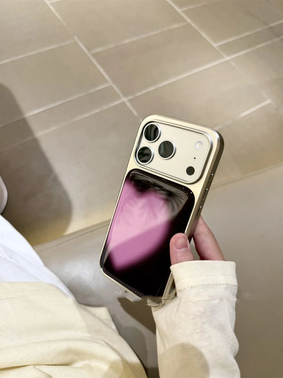 Advanced Feeling Ins Resin Casting Fans Love Silver Frame Phone Case For iPhone