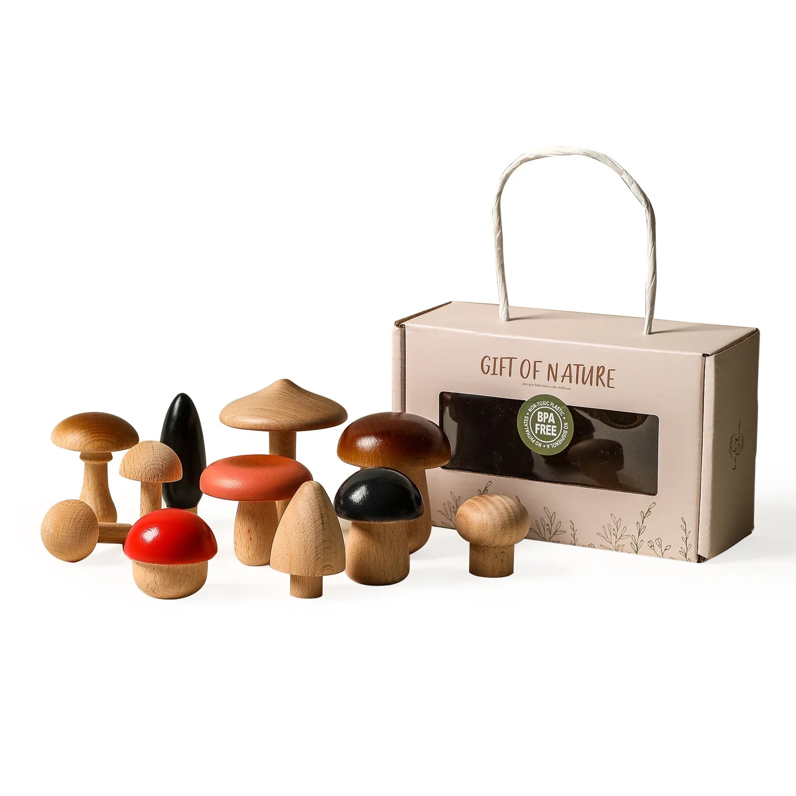 Wooden Tree Stacking Toy – Pretend Play Game for Kids