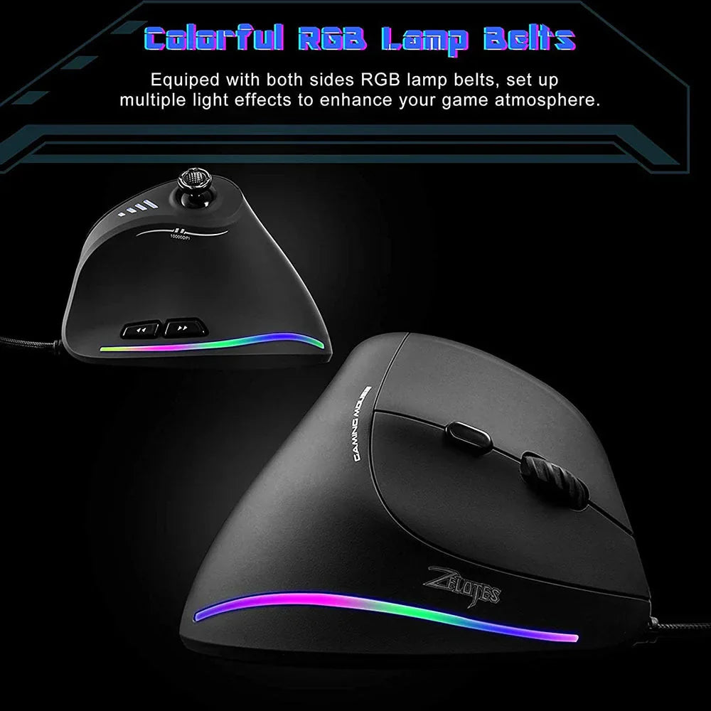 Vertical Wired Joystick Gaming Mouse