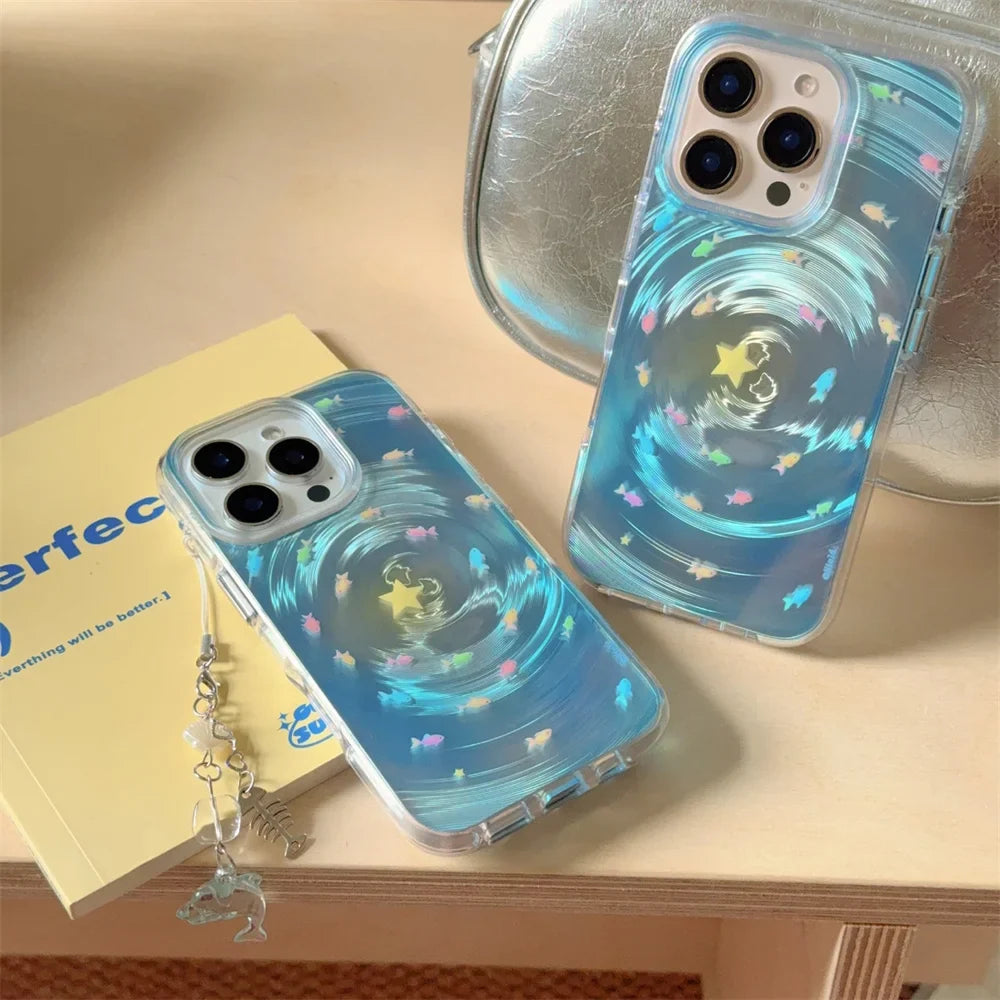 Fashion Vortex Small Fish Phone Case