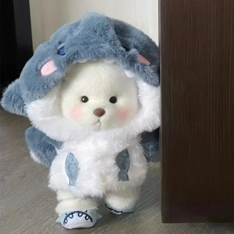 Teddy Bear Plush Doll with Changeable Clothes