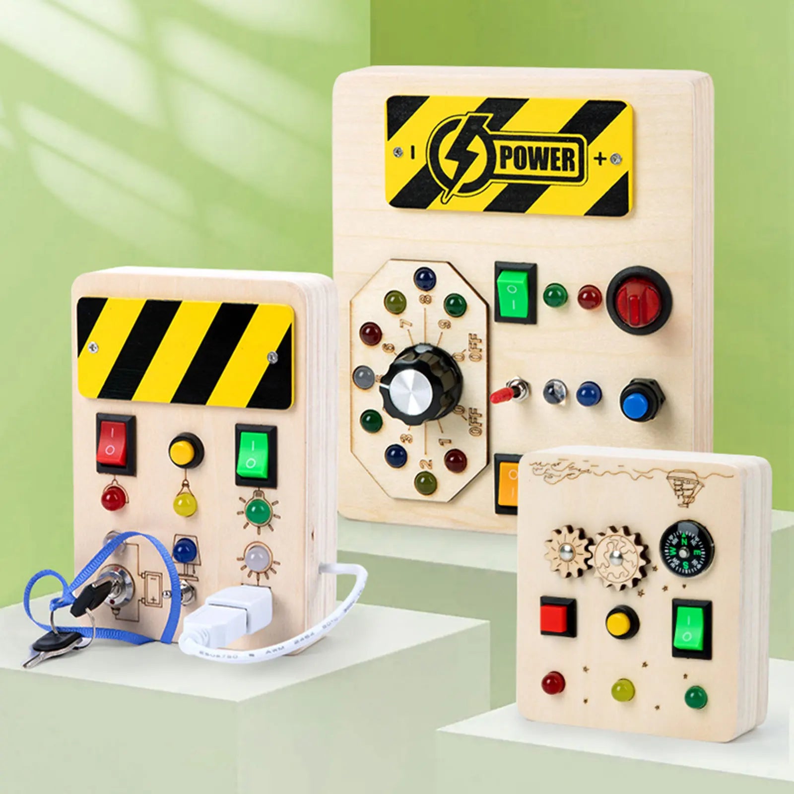 LED Light Switch Busy Board – Educational Toy for Toddlers