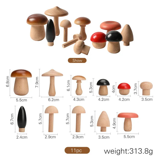 Wooden Tree Stacking Toy – Pretend Play Game for Kids