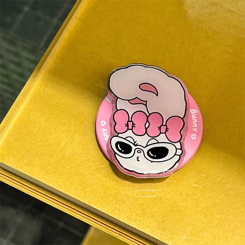 Korean Cute Pink Rabbit Magnetic Phone Case For iPhone