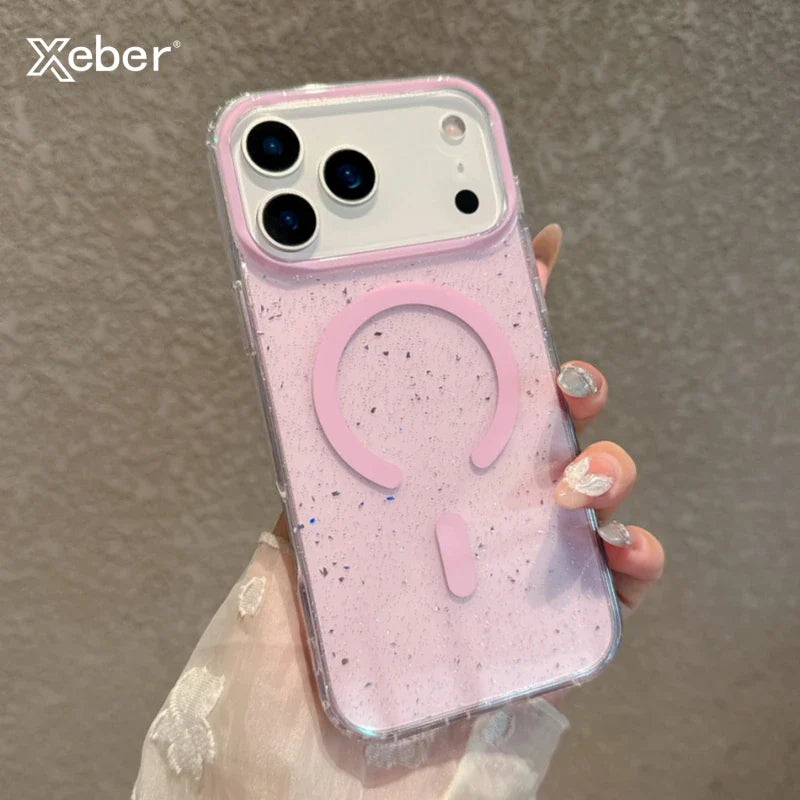 Jelly Glitter For Magsafe Wireless Charging Case For iPhone