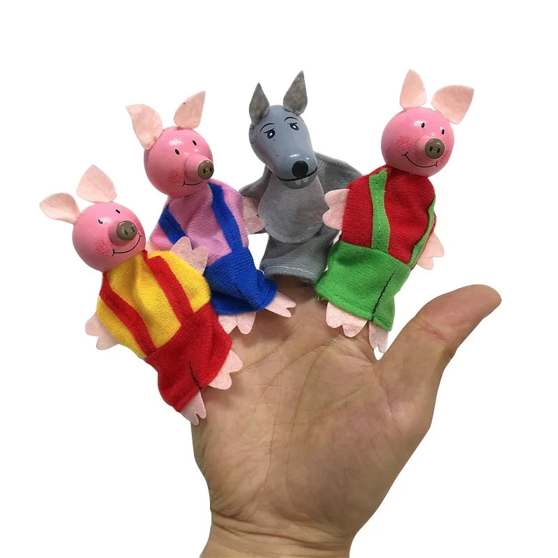 Soft Animal Finger Puppet Toys