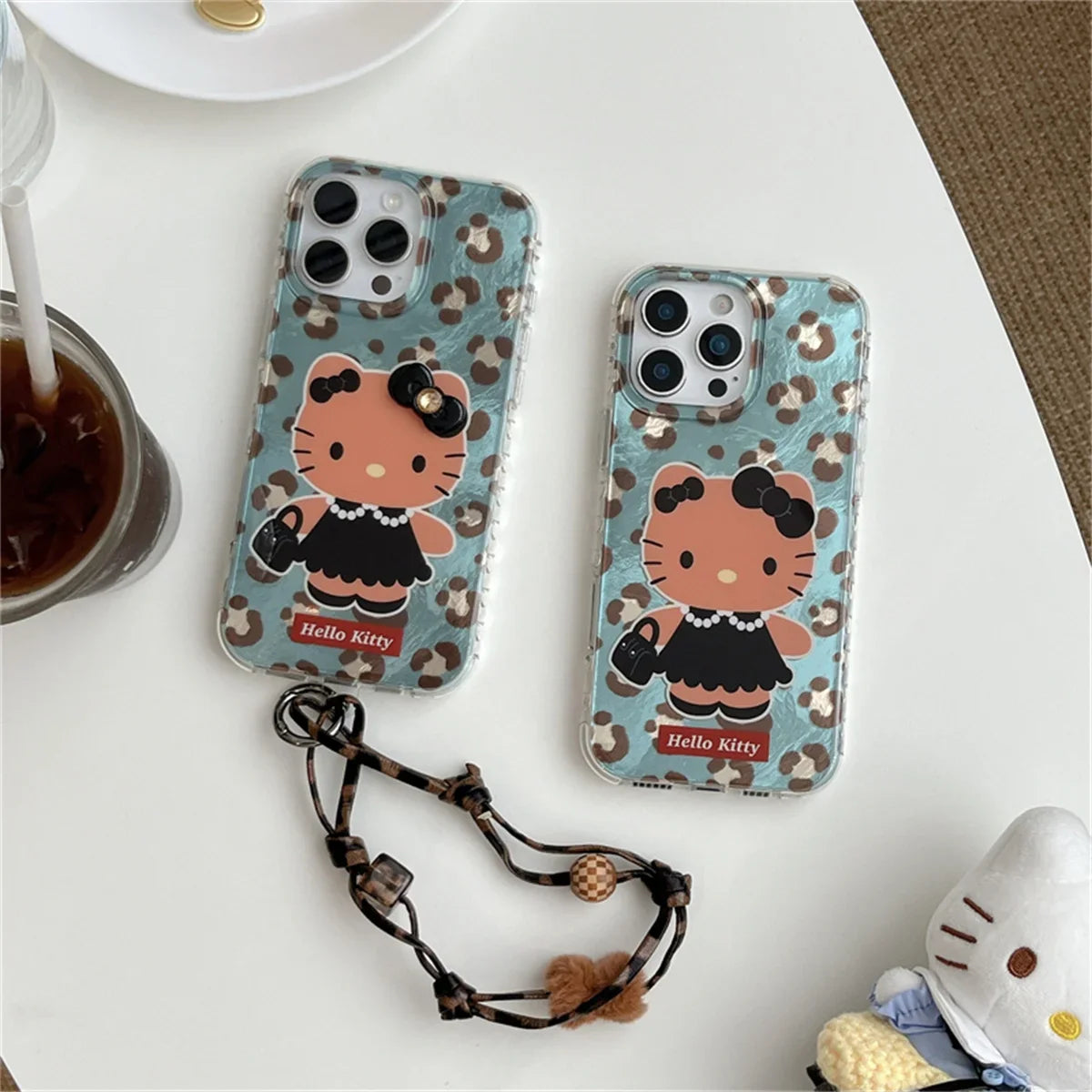 Fashion Cute Peal Black Hellokitty Phone Case For iPhone