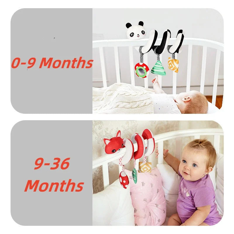 Stroller Pendant Toys Soft Plush Animal Dolls