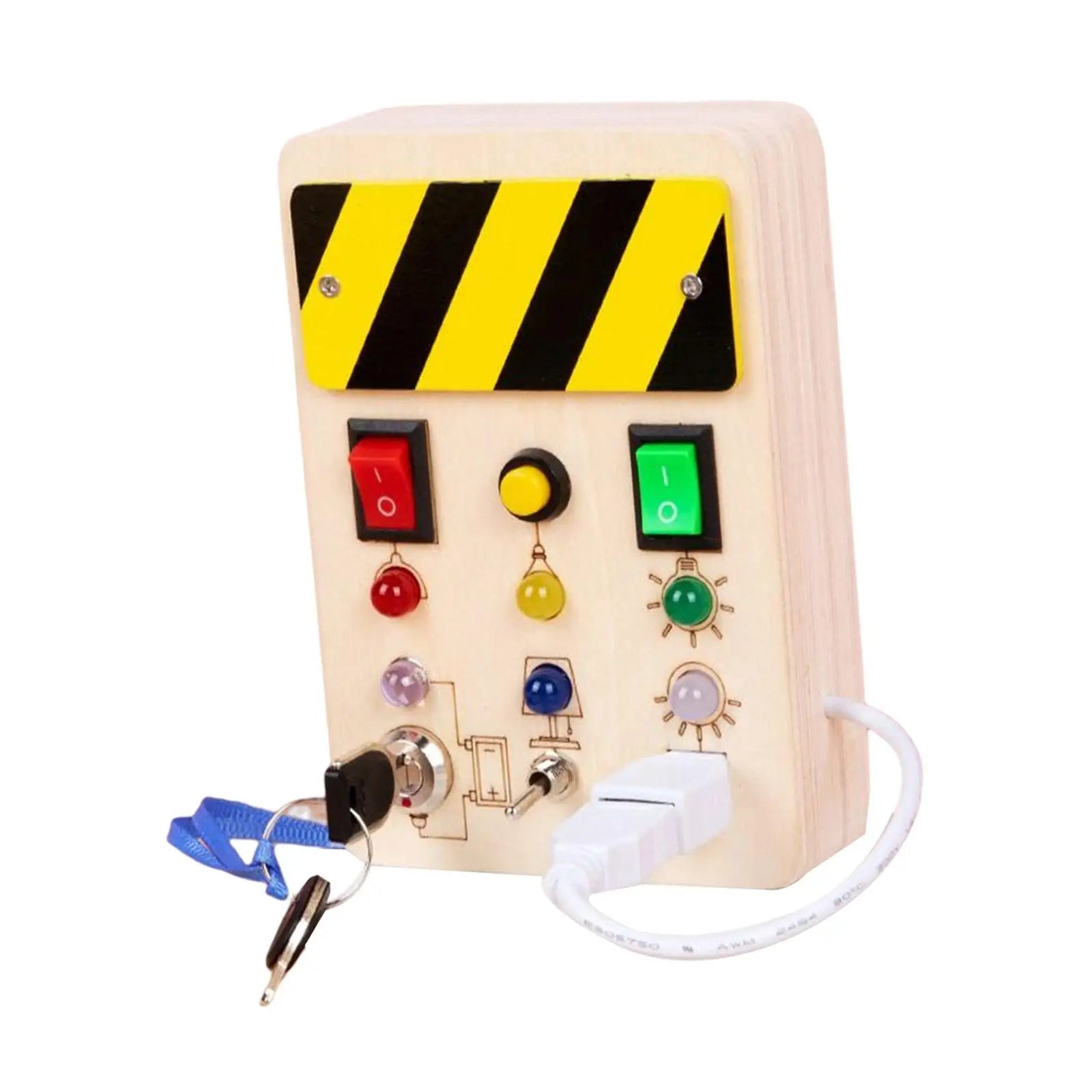 LED Light Switch Busy Board – Educational Toy for Toddlers