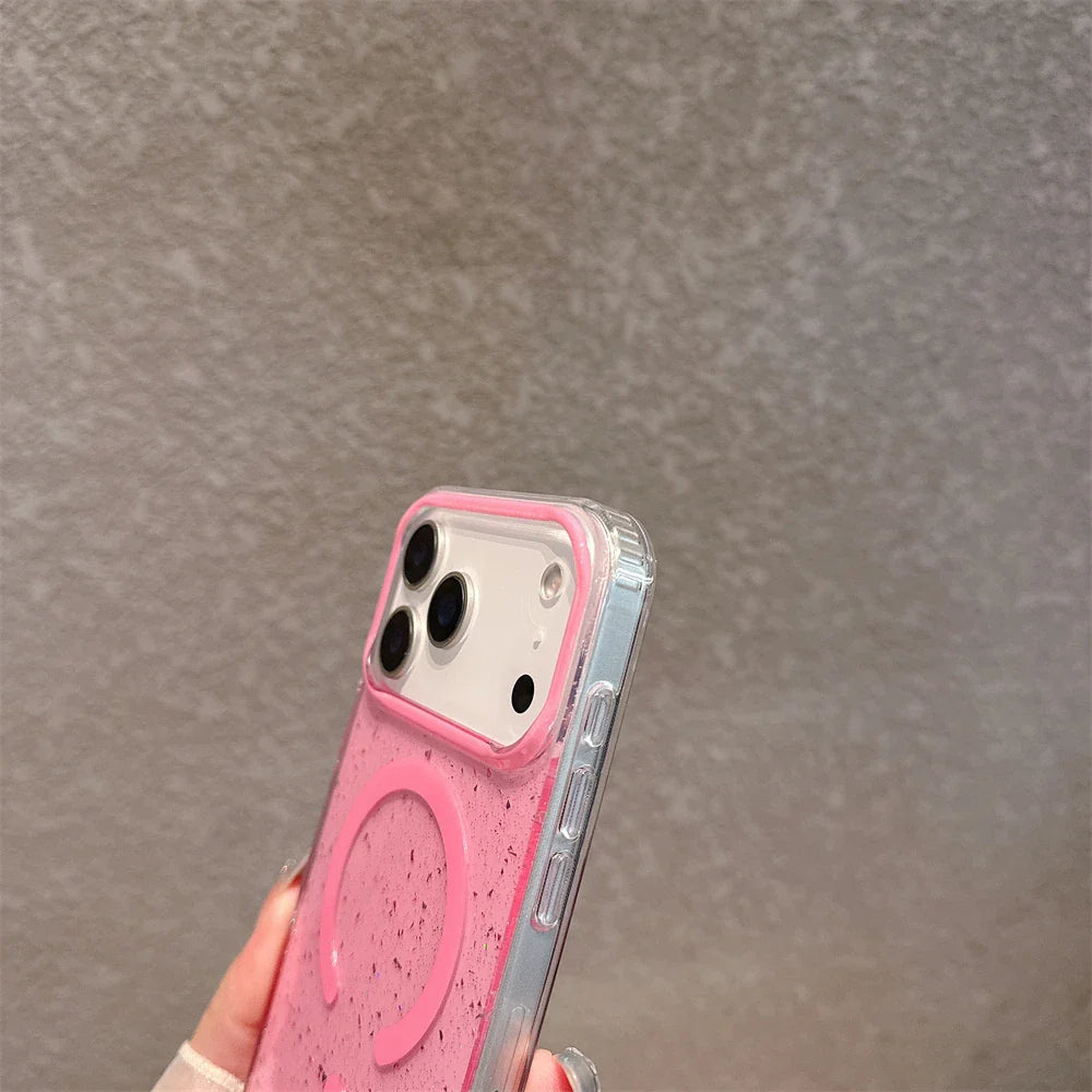 Jelly Glitter For Magsafe Wireless Charging Case For iPhone