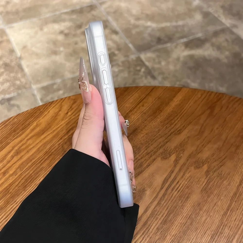 Thin Frosted Funda PC Translucent Case For iPhone